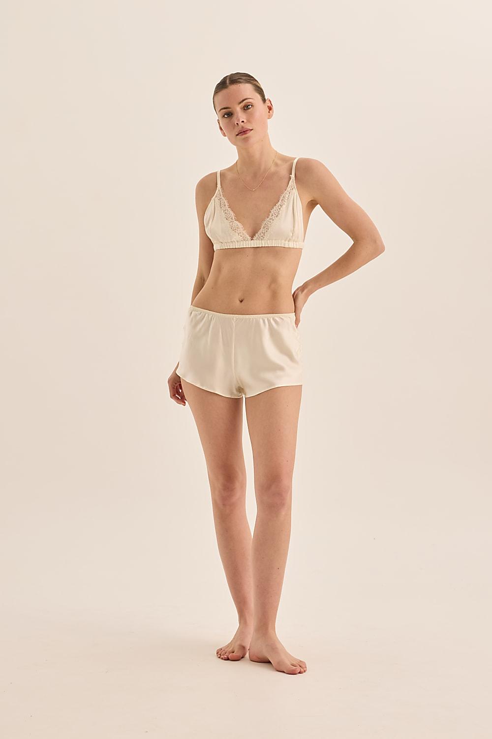 Opal Pure Silk Bra and Short Set