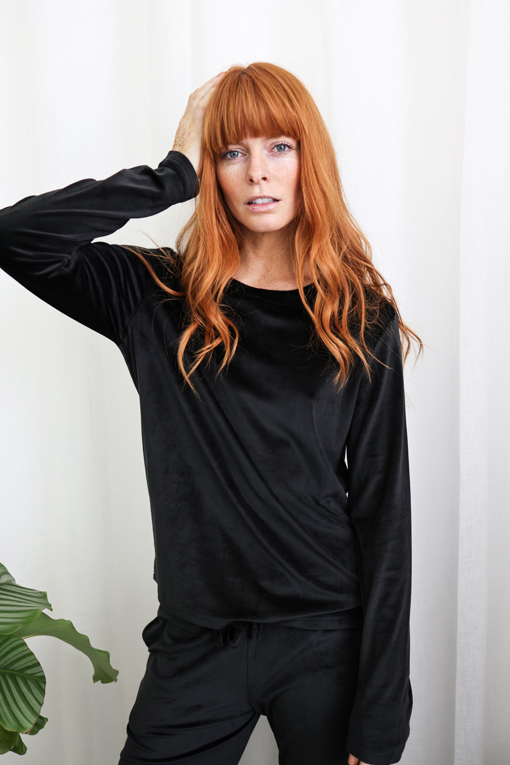 Thea Velour Long Lounge Set