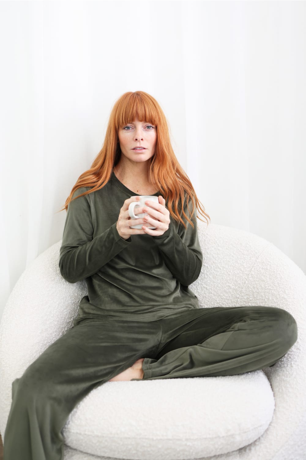 Thea Velour Long Lounge Set