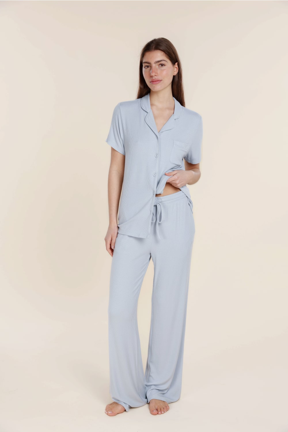 Athens Ribbed Long Pants