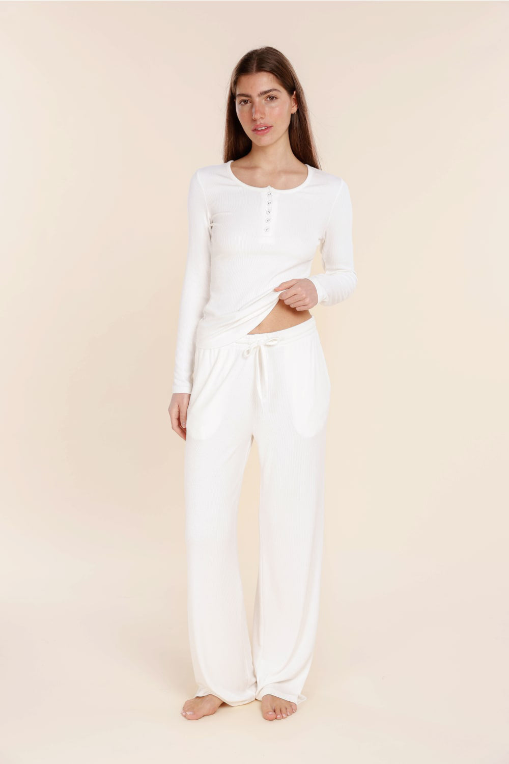 Athens Ribbed Long Pants