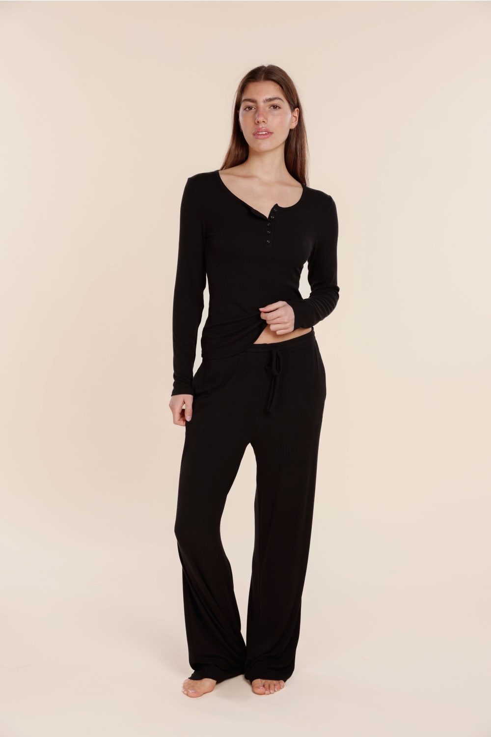Athens Ribbed Long Pants