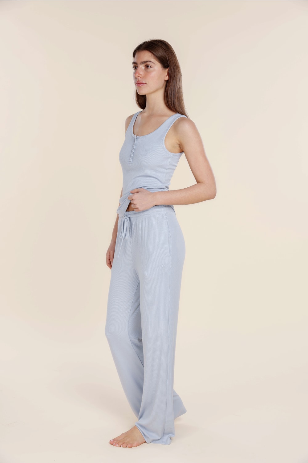 Athens Ribbed Long Pants