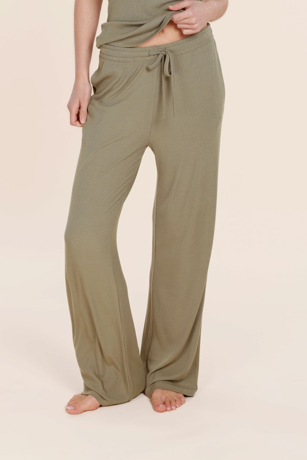 Athens Ribbed Long Pants