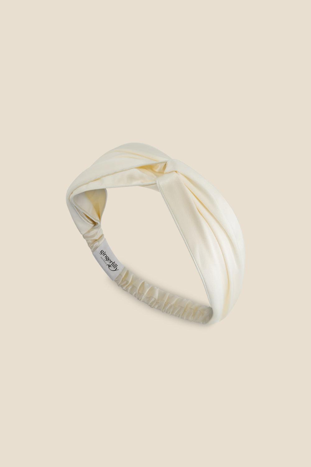 Celestial Pure Silk Ivory Headband