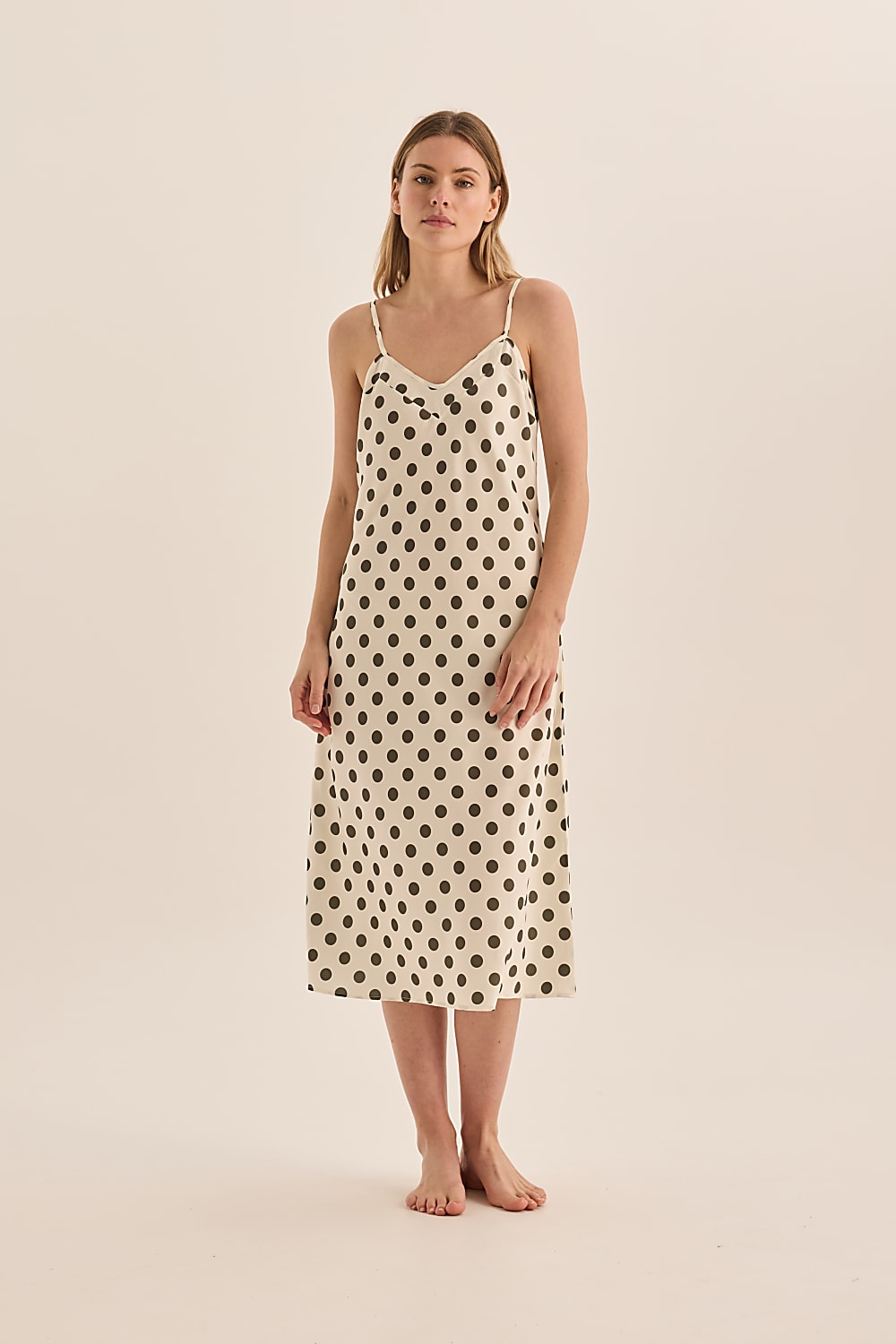 Hannah Olive Spot Nightie
