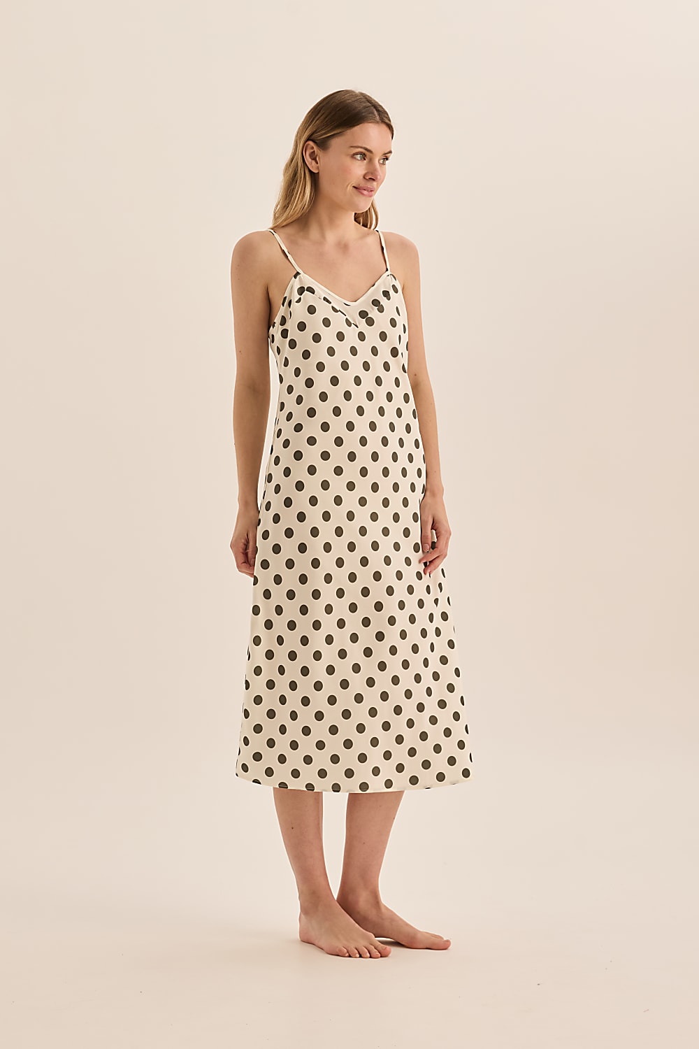 Hannah Olive Spot Nightie