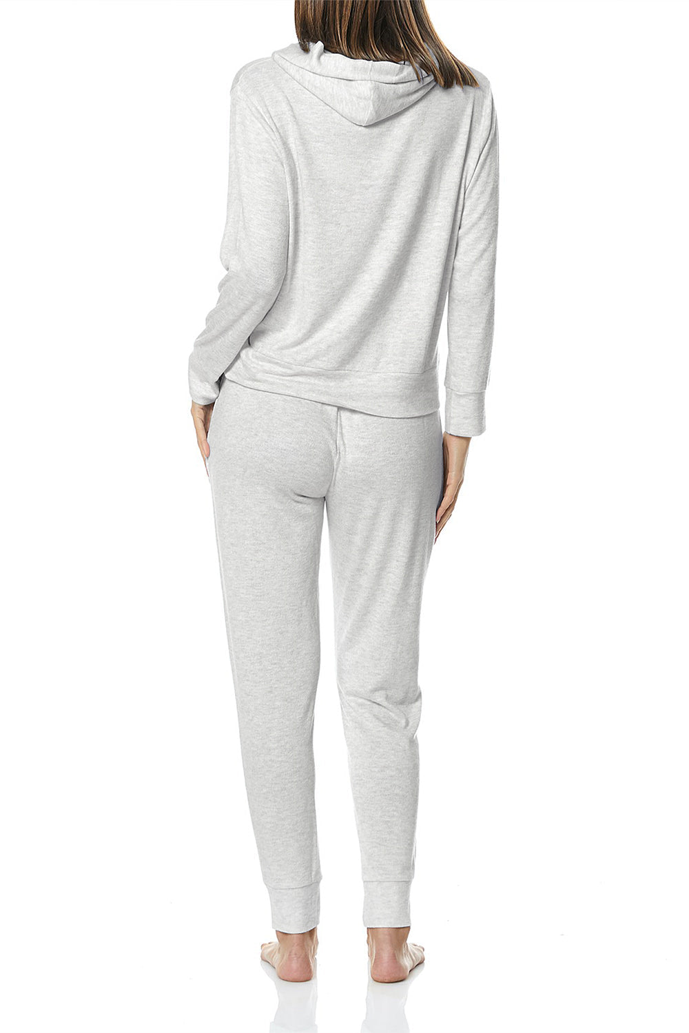 Marlena Light Grey Hooded Loungeset