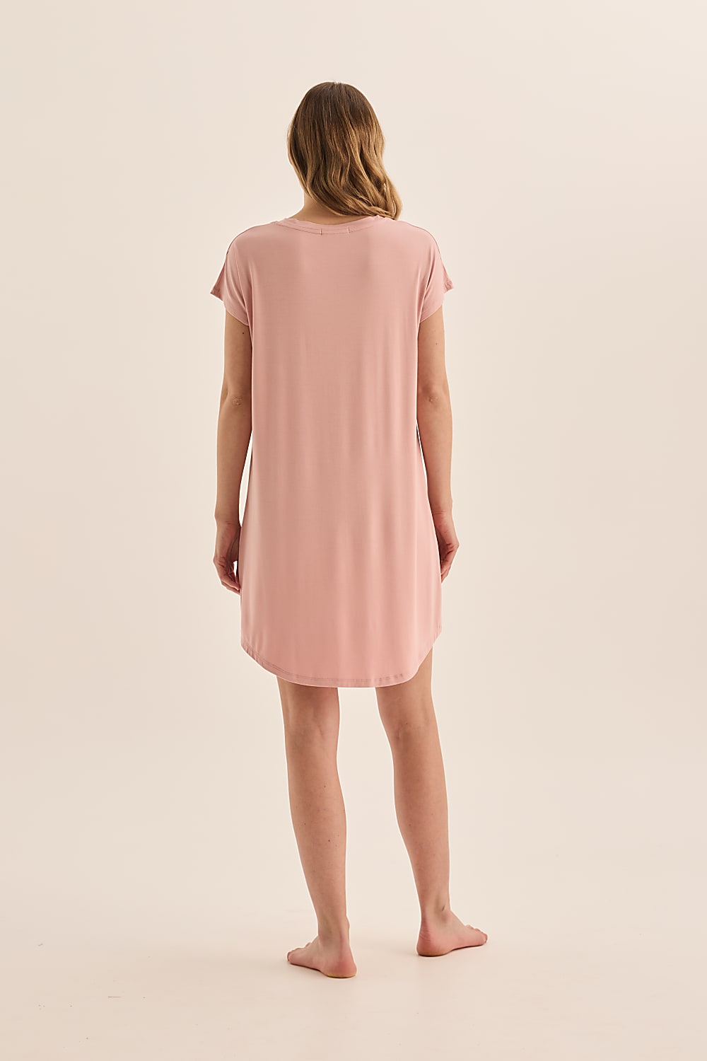 Nova Pink Bamboo Tee Nightie