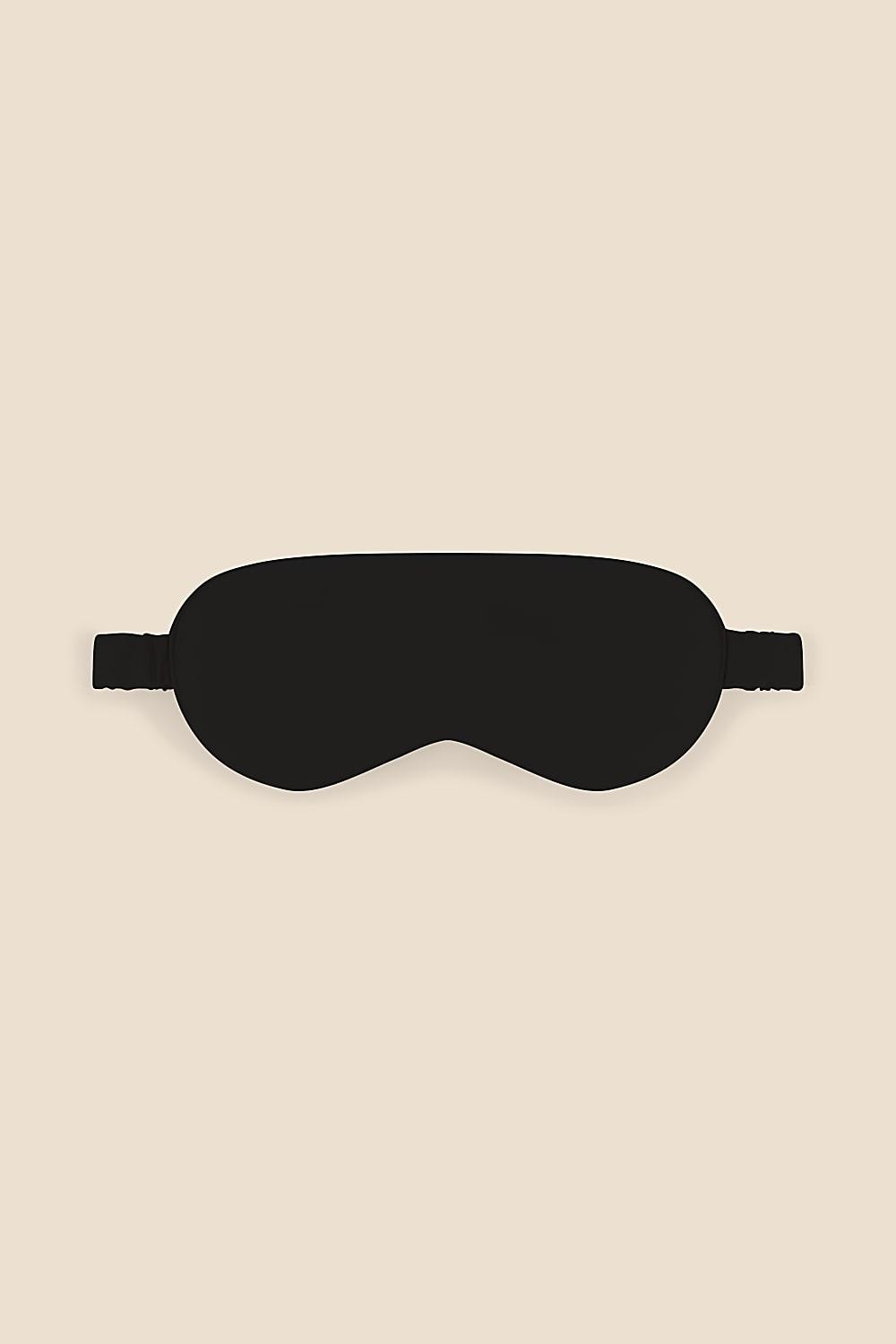 Opulent Black Pure Silk Eyemask