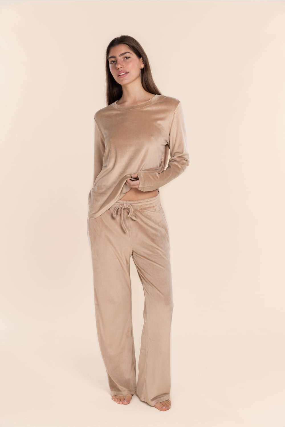 Thea Velour Long Lounge Set