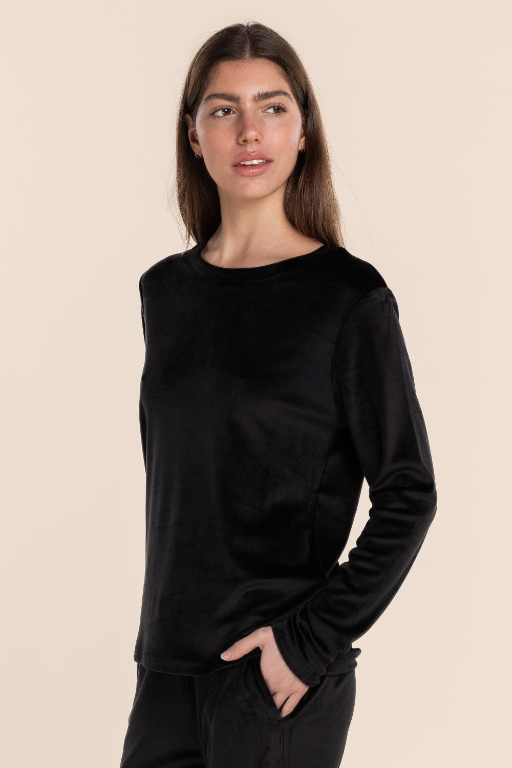Thea Velour Long Lounge Set
