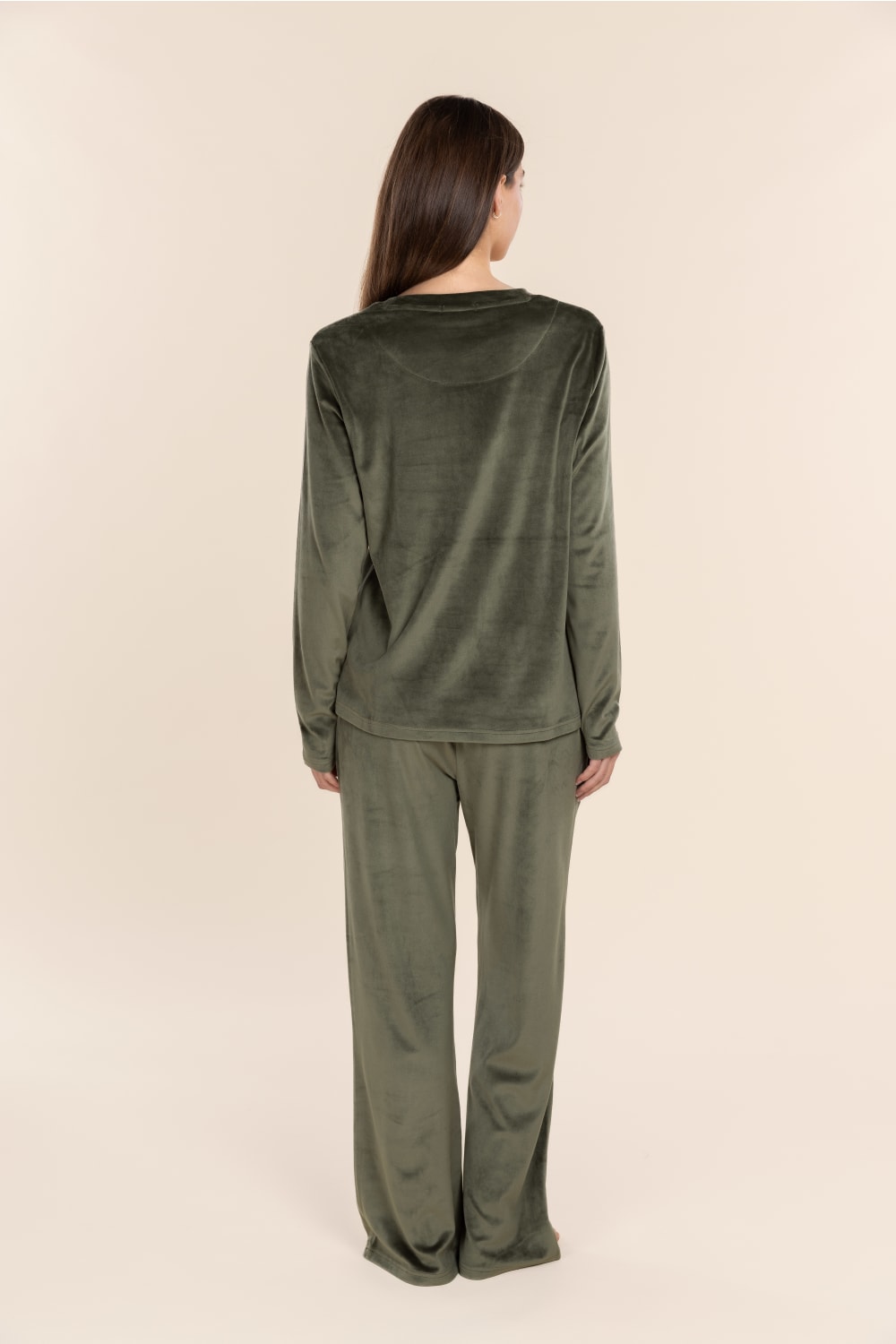 Thea Velour Long Lounge Set